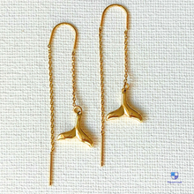 Load image into Gallery viewer, Whale Tail Threaders