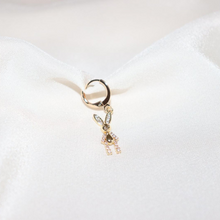 Load image into Gallery viewer, Rabbit with Zircons earrings