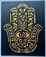 Load image into Gallery viewer, The Hamsa Hand black
