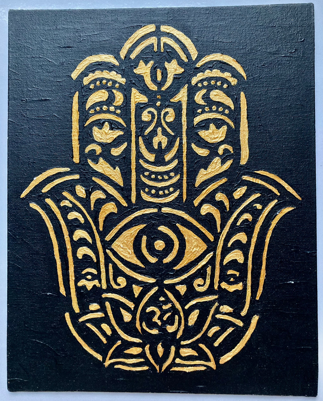 The Hamsa Hand black