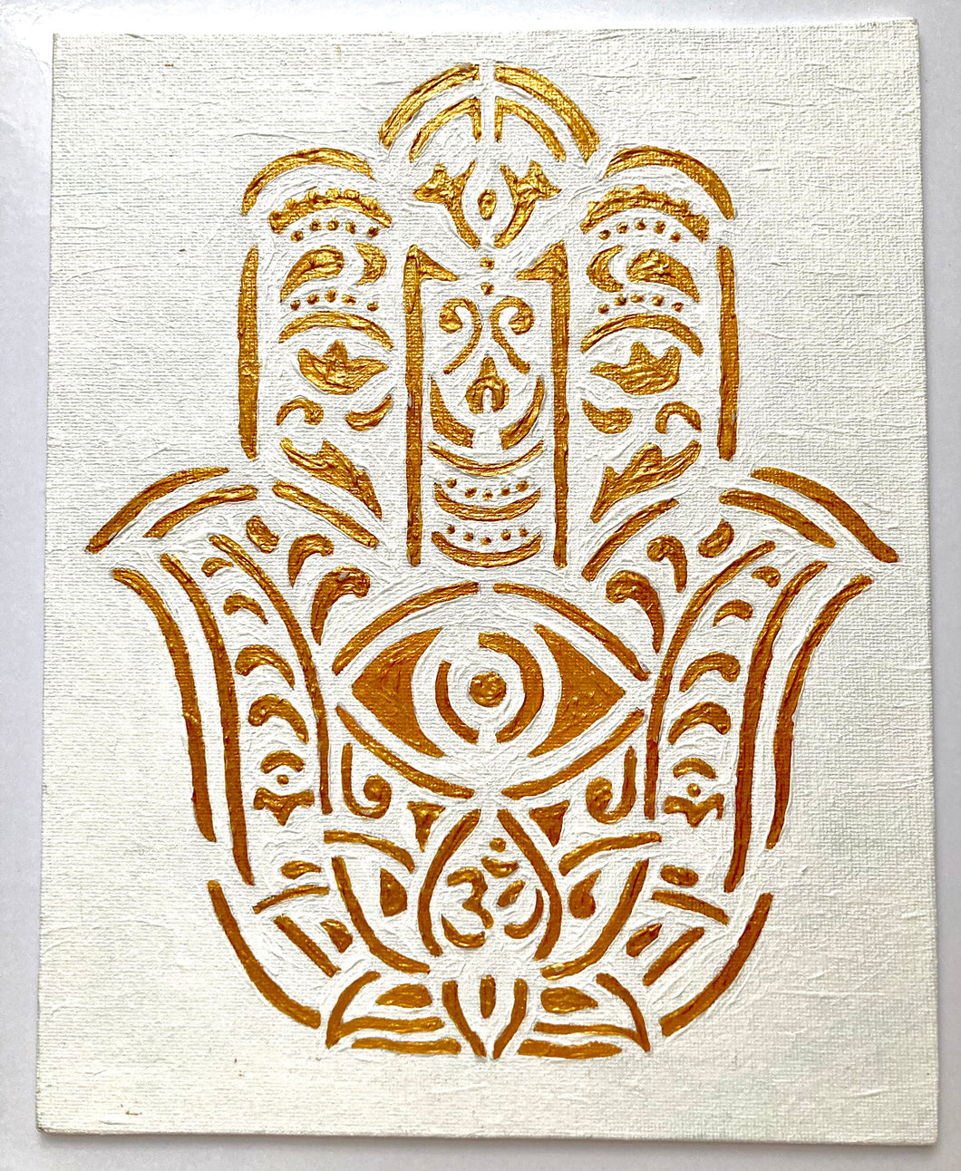 The Hamsa Hand white