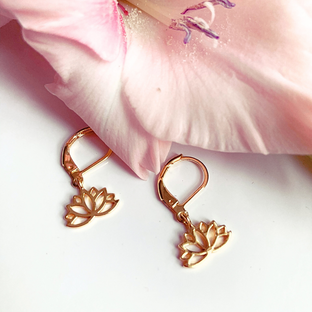 Lotus earrings