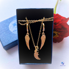 Load image into Gallery viewer, Angel Wing hoop Earrings
