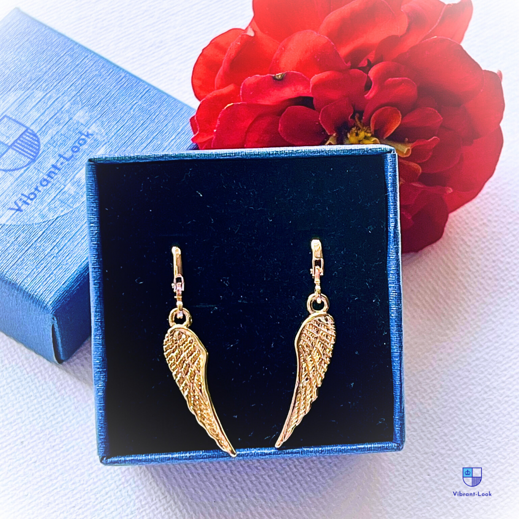 Angel Wing hoop Earrings