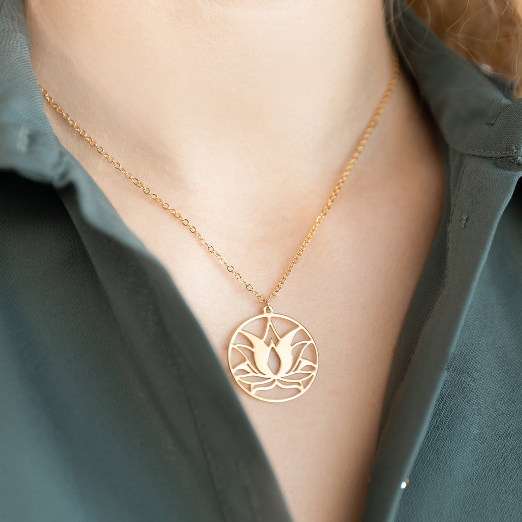 Lotus necklace