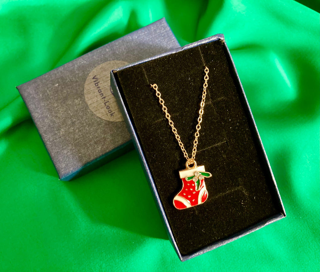 Christmas Stocking necklace