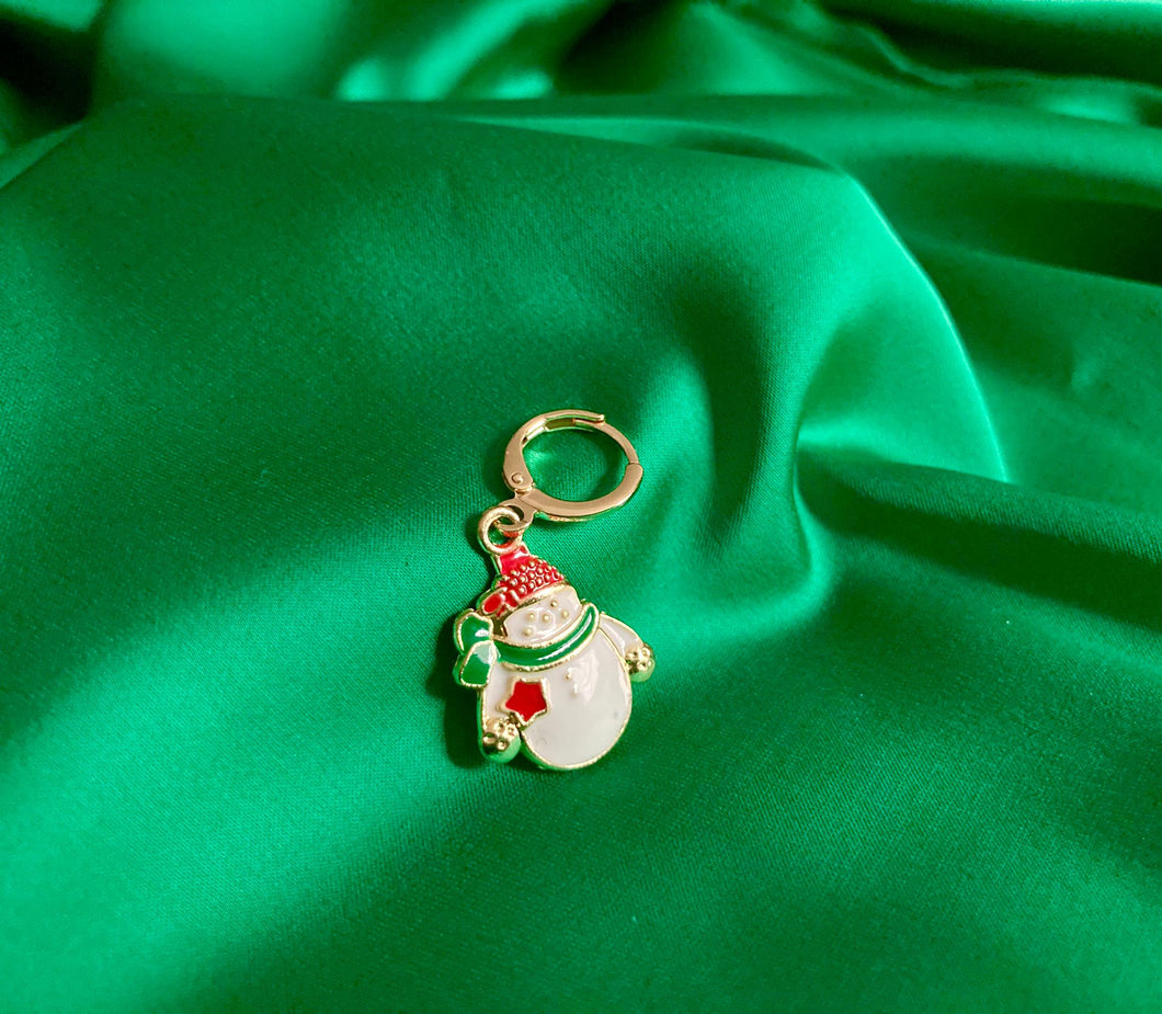 Snowman earring