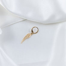 Load image into Gallery viewer, Angel Wing hoop Earrings
